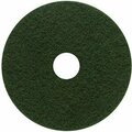 Genuine Joe Pad, Floor, Green Scrubber, 18 Inch GJO18402